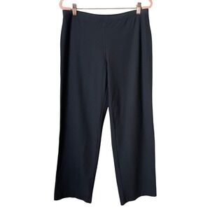 Eileen Fisher Pants Womens Medium Gray Washable Crepe Straight Ankle Minimalist
